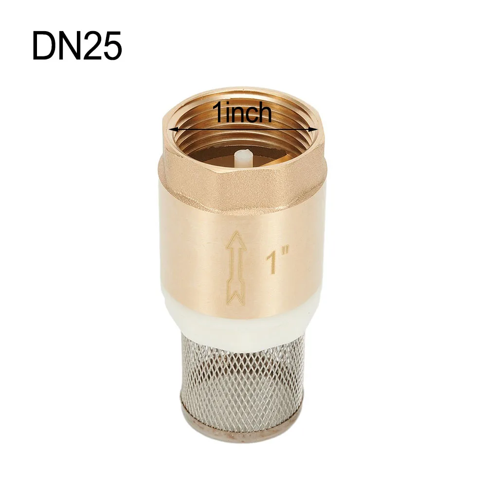 

Латунный ножной клапан DN25 с обратным клапаном 1 дюйм BSP с внутренней резьбой корзина из нержавеющей стали всасывающая корзина для водопроводного насоса