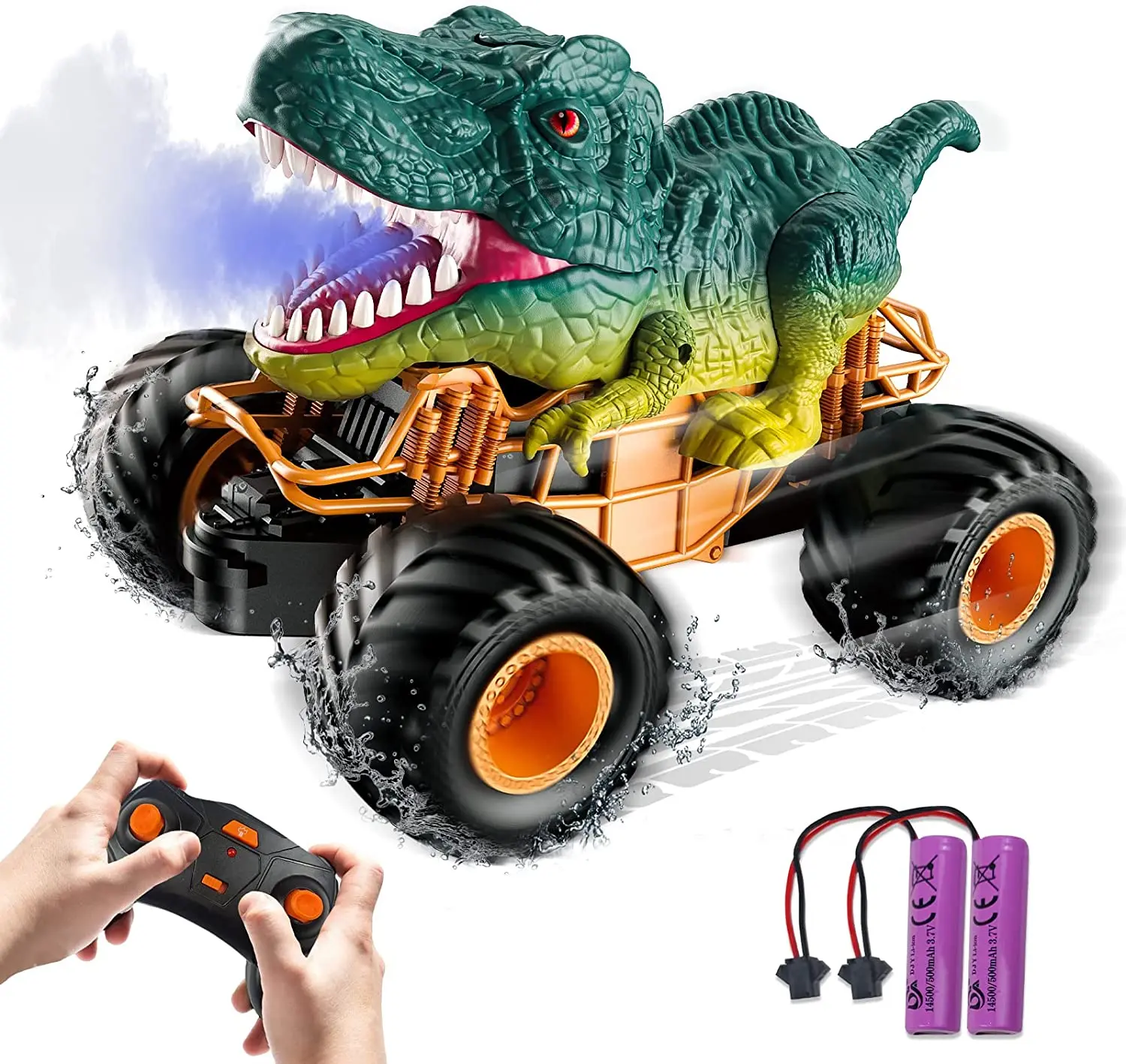 

Remote Control Dinosaur Car RC Toys Spray Off-Road Climbing Vehicle Tyrannosaurus Rex Triceratops Animal Kids Children Gift