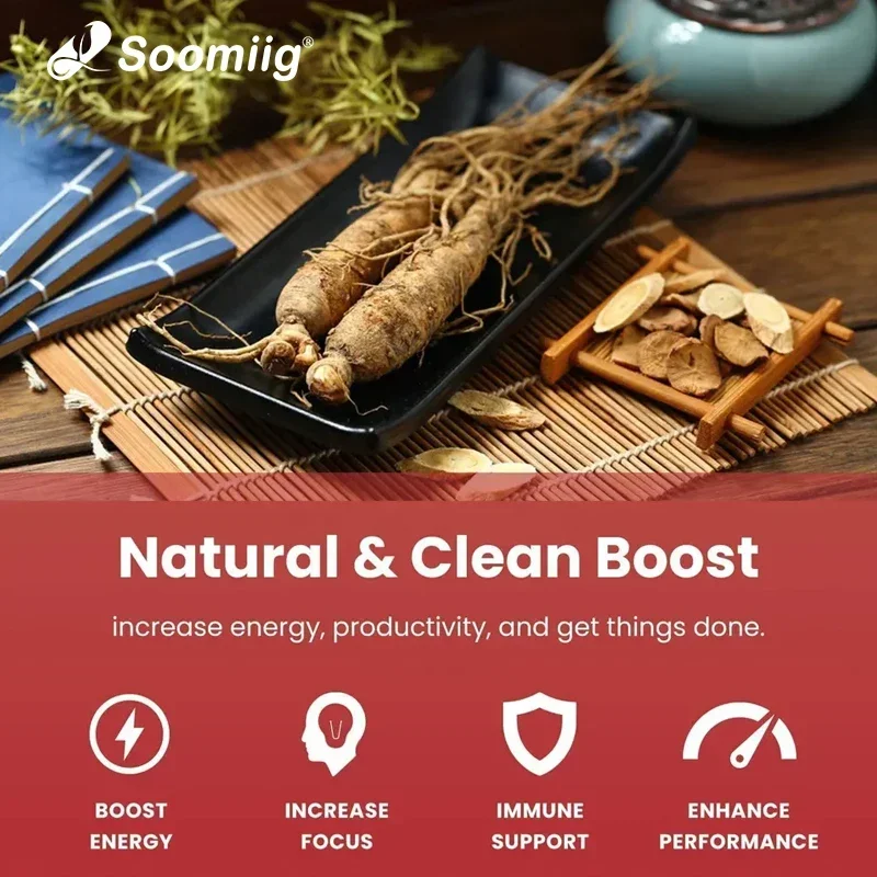 Korean Red Ginseng 1500 mg-Extra Potency, Improves Endurance, Immune Support, Mental Health, Stress Relief