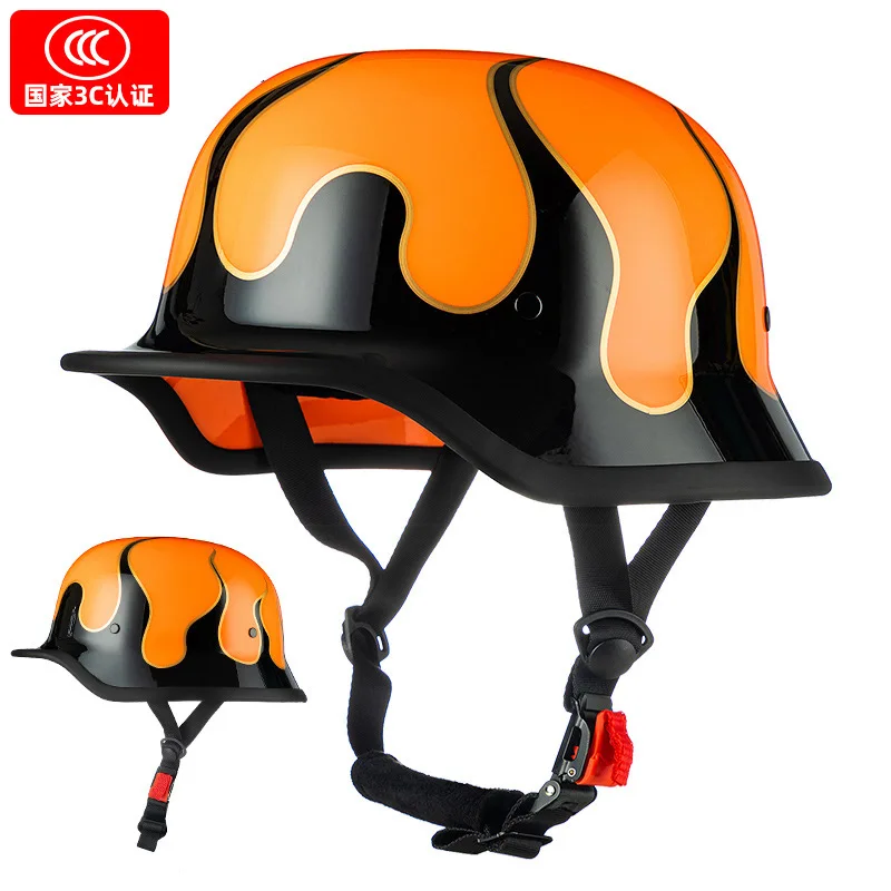 orange fire black