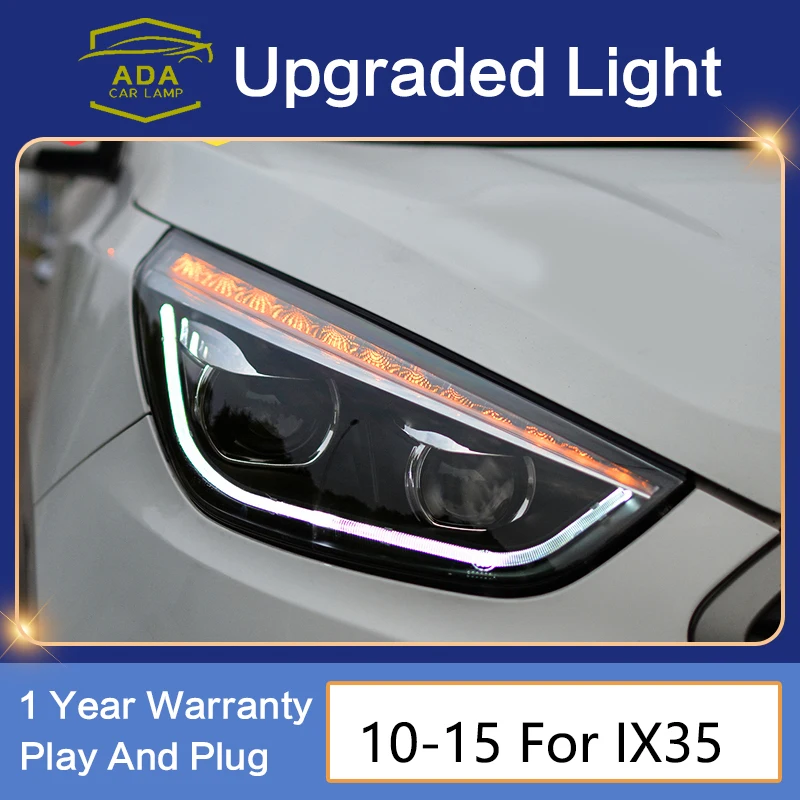 

Стайлинг автомобиля, передняя фара для Hyundai IX35, новые фары, аналогичные фары, дневные ходовые огни, биксеноновые линзы, дальний свет, противотуманная фара для парковки