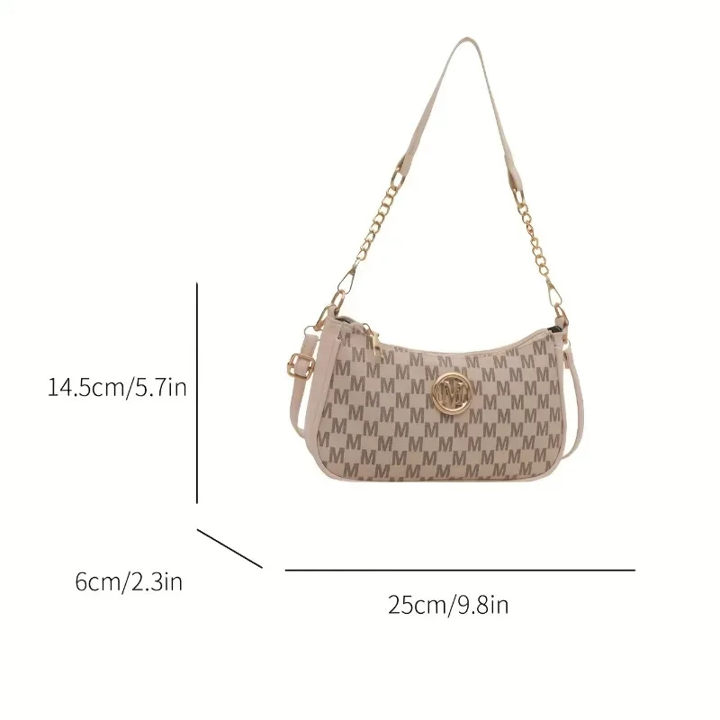 Vintage Style Women's Shoulder Bag With Adjustable Crossbody Strap_voghion.com