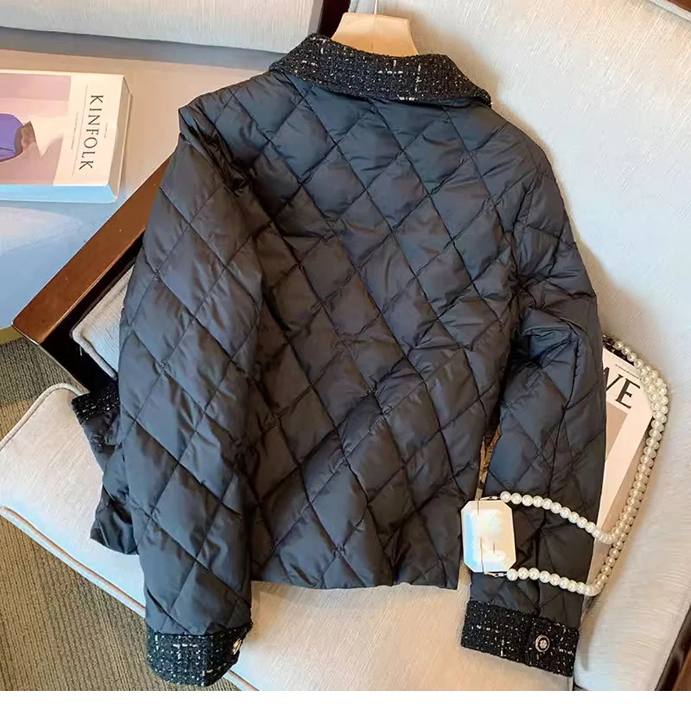 Black Quilted Coat