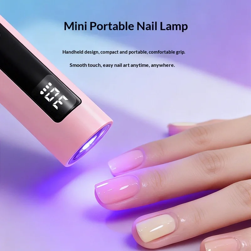 미니 핸드헬드 네일 램프, 휴대용 네일 드라이어, 네일 살롱 도구, 젤 네일 램프, LED 디지털 네일 램프, 네일 건조 램프