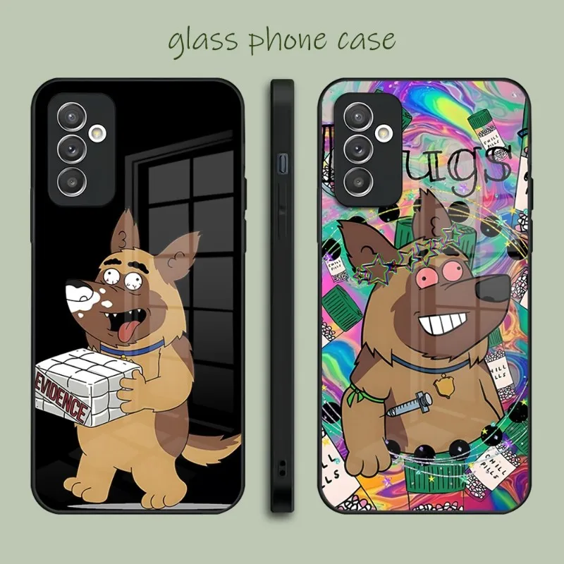 Cartoon Paradise Pd Custodia In Vetro Per Samsung A12 A33 A22 A32 A42 A51 A52 S22 S21 S21Fe S20 Ultra Note 20 10 Pro Plus
