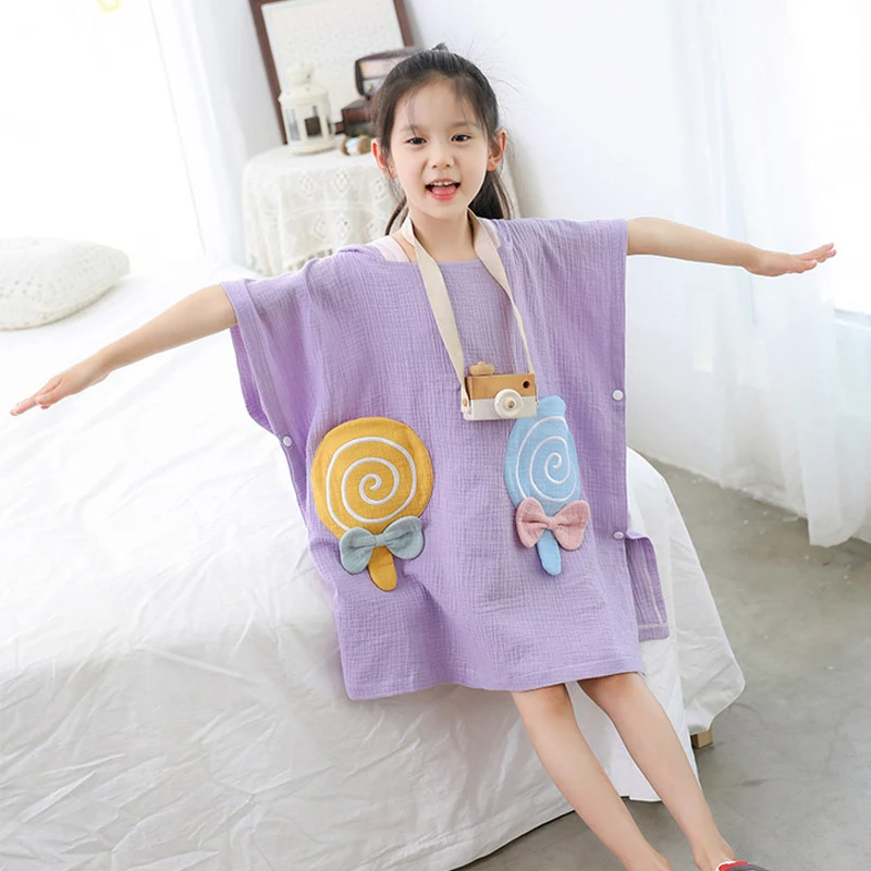 

Children Bath Towel Cartoon Cotton Cloak Cover Towel Super Absorbent Soft and Non-Linting Kids Bathroon Towel Home Wear Clothes