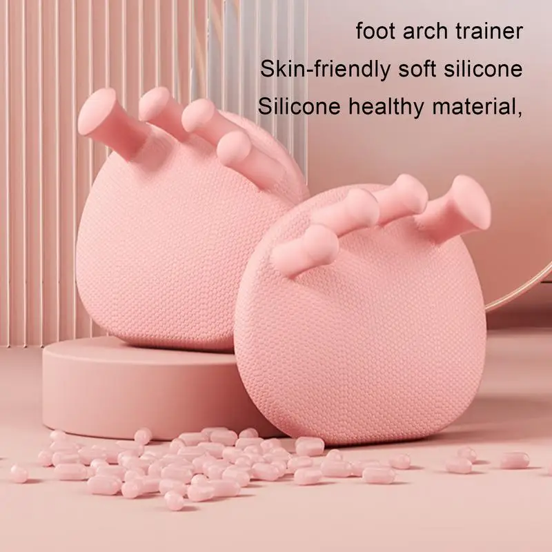 Toe Separators Silicone Calf Trainer 2pcs Overlapping Toes Trainer Separators Silicone Toe Valgus Exercizer Gentle Support