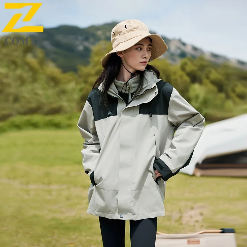 COMXZ Alpine  Men Jacket Thickened Mountaineering Windproof Warm Parka Casual Travel Comfortable Lightweight Winter New Clothing