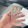 Wishing Glass Bottle 48 PCS 22*100mm Wedding Glass Tube Cork Stopper Mini Decorative Small DIY Jars Vials Tiny glass Bottles 1
