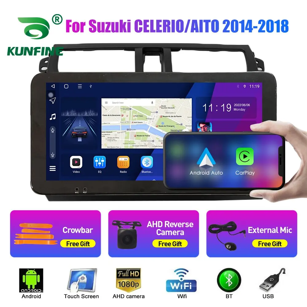 

10.33 Inch Car Radio for Suzuki CELERIO AITO 14 2Din Android Octa Core Car Stereo DVD GPS Navigation Player QLED Screen Carplay