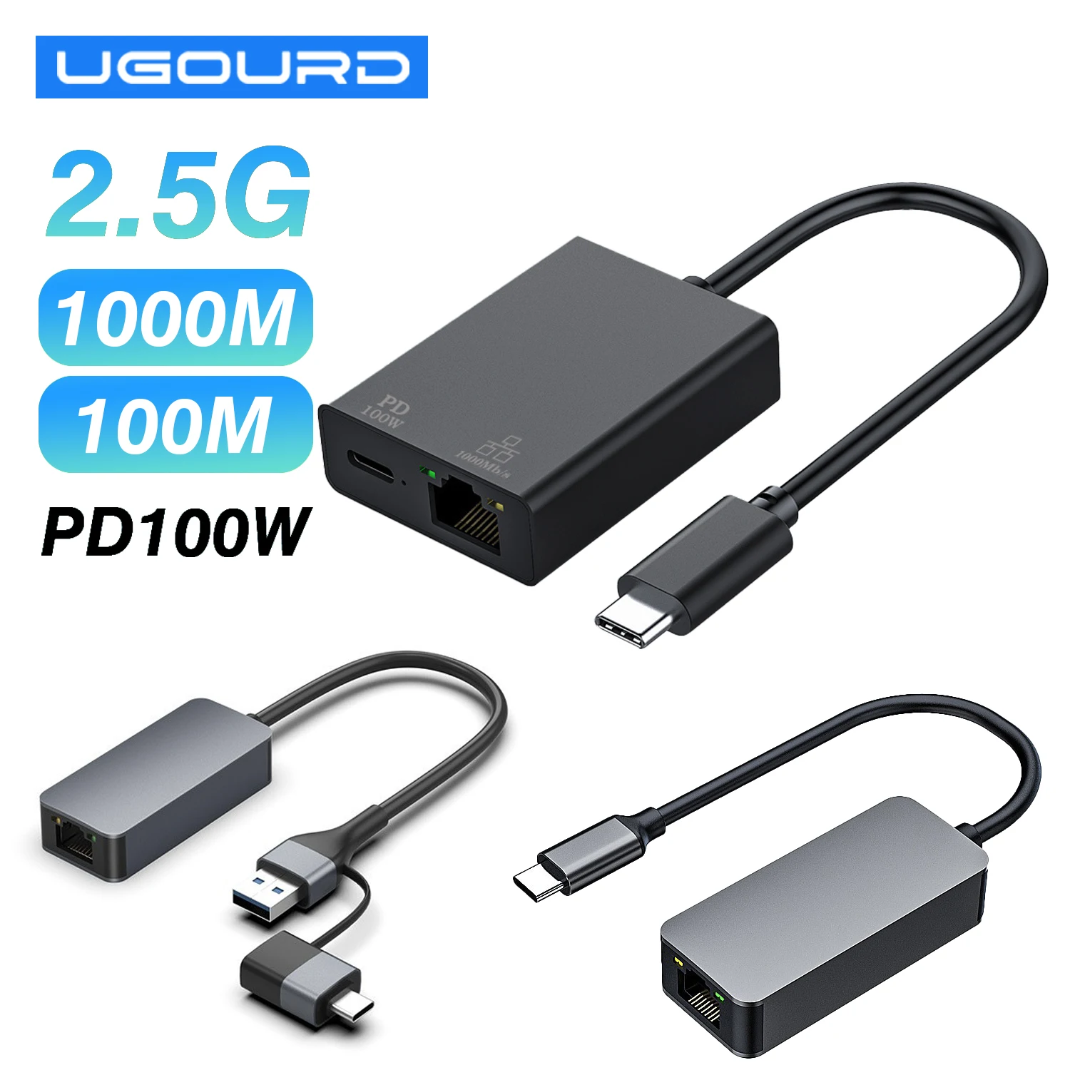 USB típusa C hogy RJ45 Ethernet Adapter hálózati rty 1000mbps USB3 hogy Ethernet 2.5 Bit Vezeték átalakító vel Palládium 100W számára Vasúti váltó