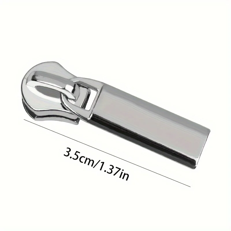 Assorted 5# Metal Zipper Pulls 10pcs Premium Zip Head Replacement for Baggage And Leather Crafts Random Colors Delivery