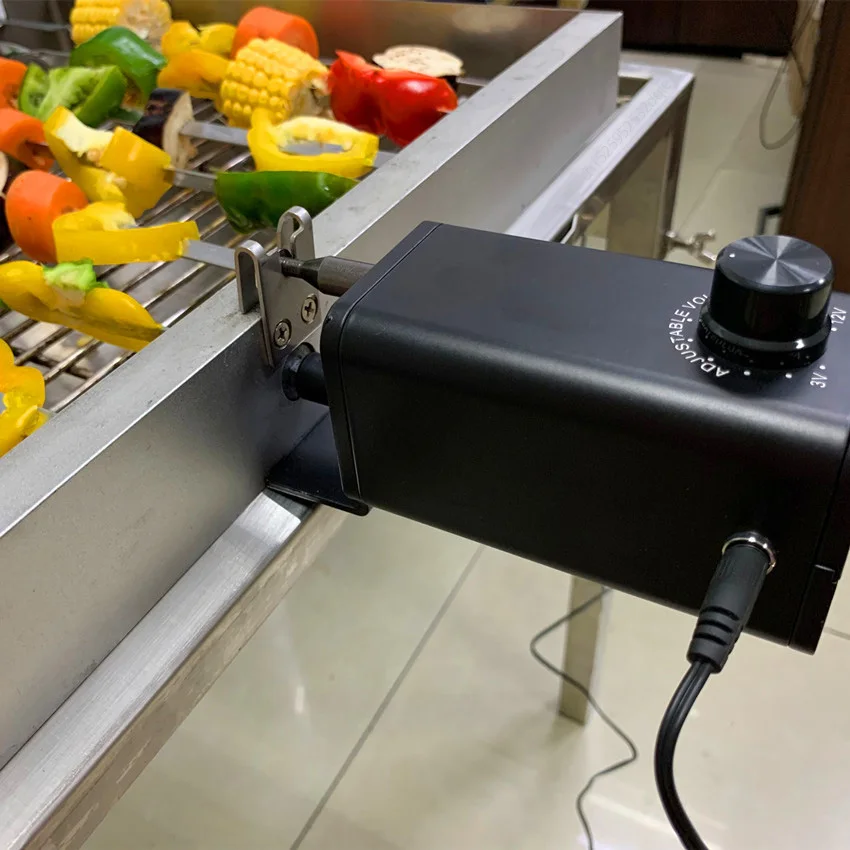 3-12V BBQ Motor Rotisserie Electric Rotating Motor Grill Barbecue Spit Rotisserie Moteur Tournebroche Adjustable Speed