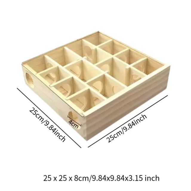 Maze Tunnel Toy Enrichment Playing Hiding Tool Exercising Hamster Room Multi Chamber Hideout Hamster Digging Box Pet Habitat 6