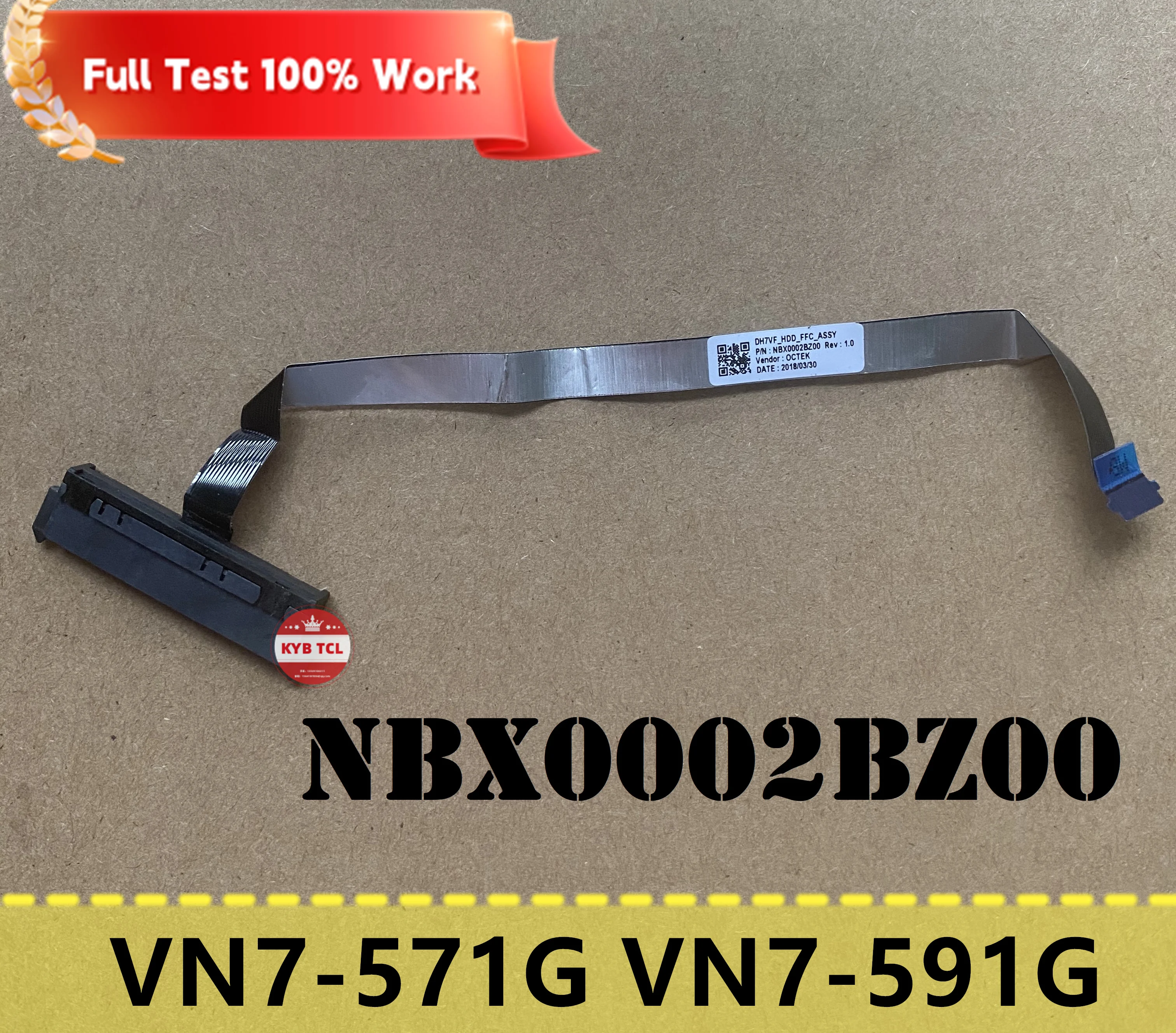 

For Acer Aspire Nitro VN7-571 VN7-571G VN7-591 VN7-591G DH7VF Laptop Hard Drive HDD Cable Connector NBX0002BZ00 Notebook