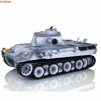 Heng Long 1/16 7.0 Upgraded FPV Camera German Panther V RTR RC Tank 3819 360° Turret Metal Sproket Wheels Tracks Idler TH17298 2