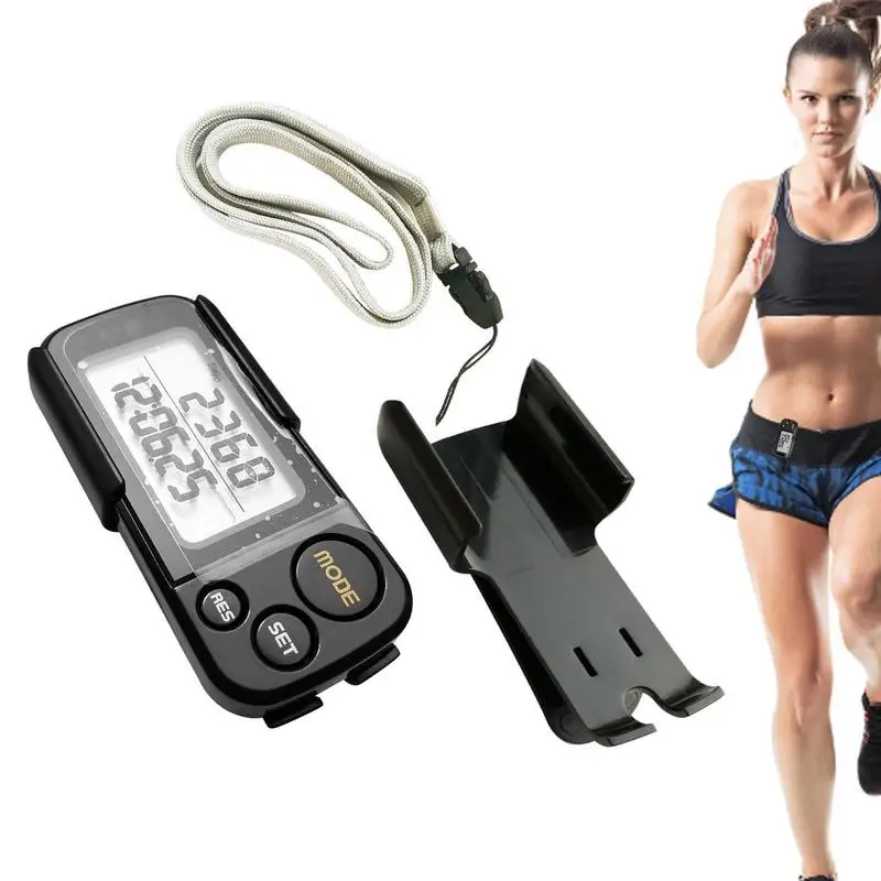 3D Digital Pedometer Step Counter for Walking