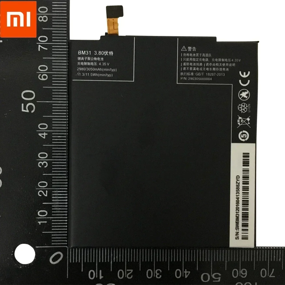 New Original Replacement Battery For Xiaomi Mi 3 M3 Mi3 BM31 Genuine Phone Batteries Bateria 3050mAh+Fast Shipping