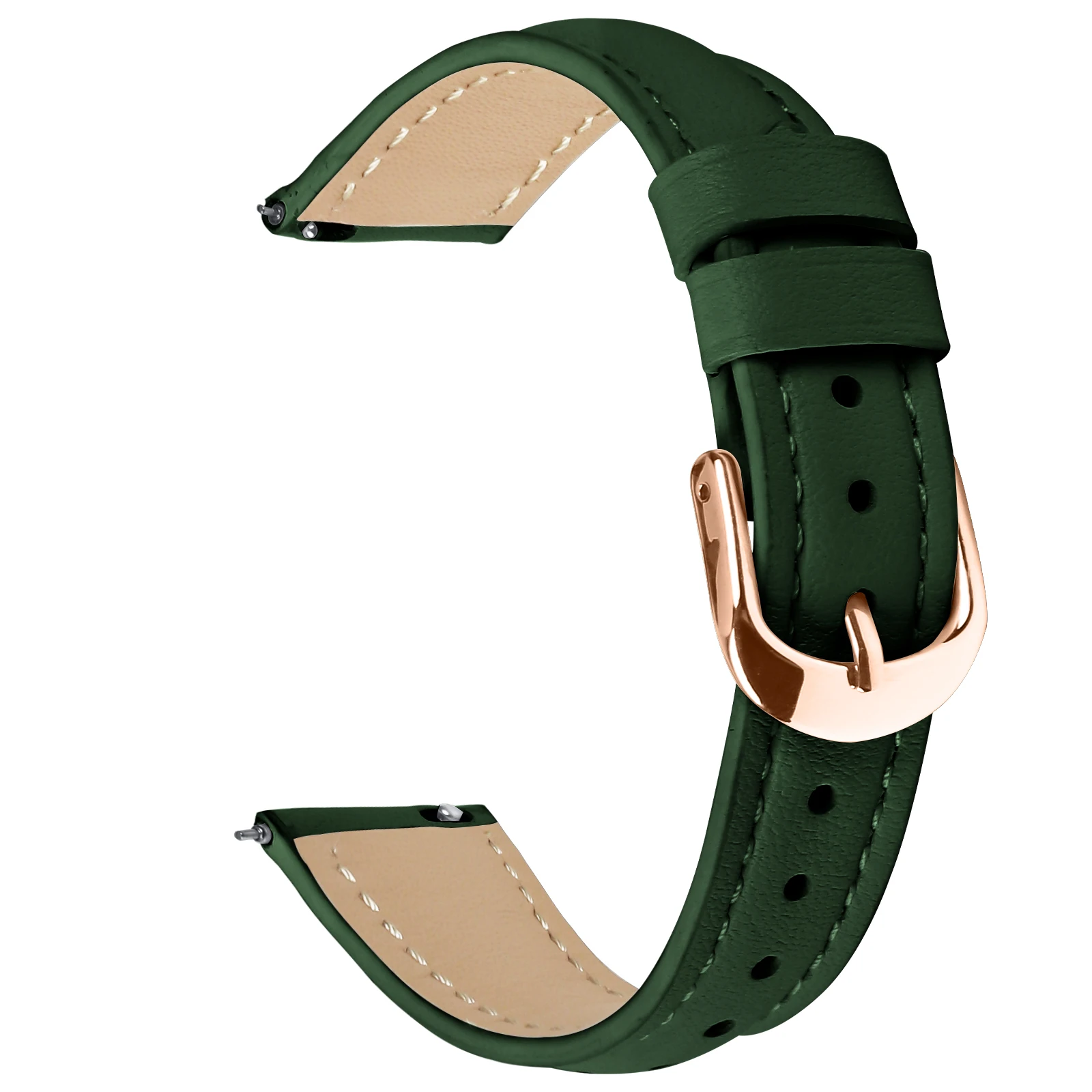 Leather Sport Band Replacement: Slim Adjustable Wristband for Business and Casual Wear