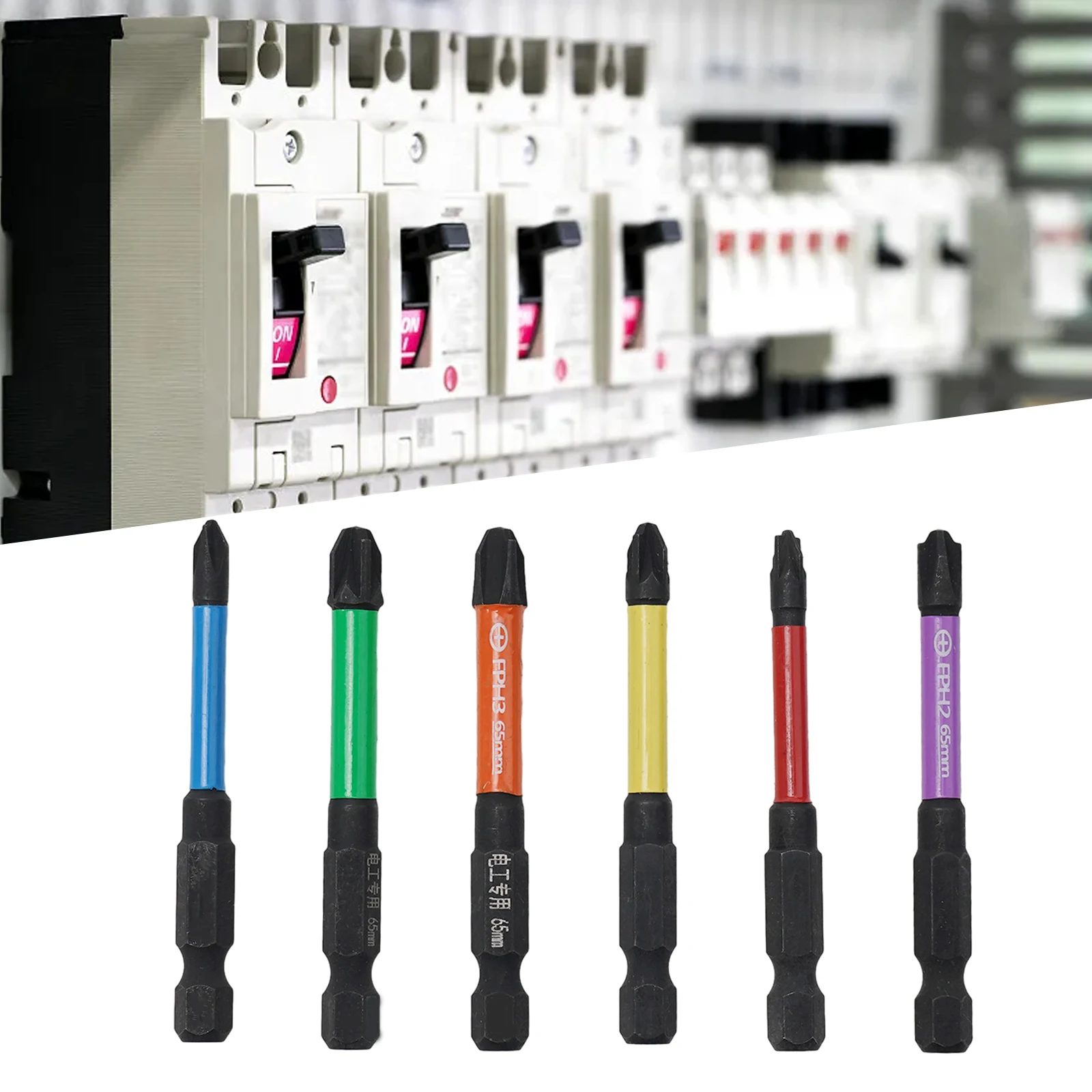 Description Picture 6 of item6/3/1 Pcs 65/110mm Magnetic Slotted Cross Head Screwdriver Bit Electrician Special FPH1 FPH2 FPH3 FPZ1 FPZ2 FPZ3