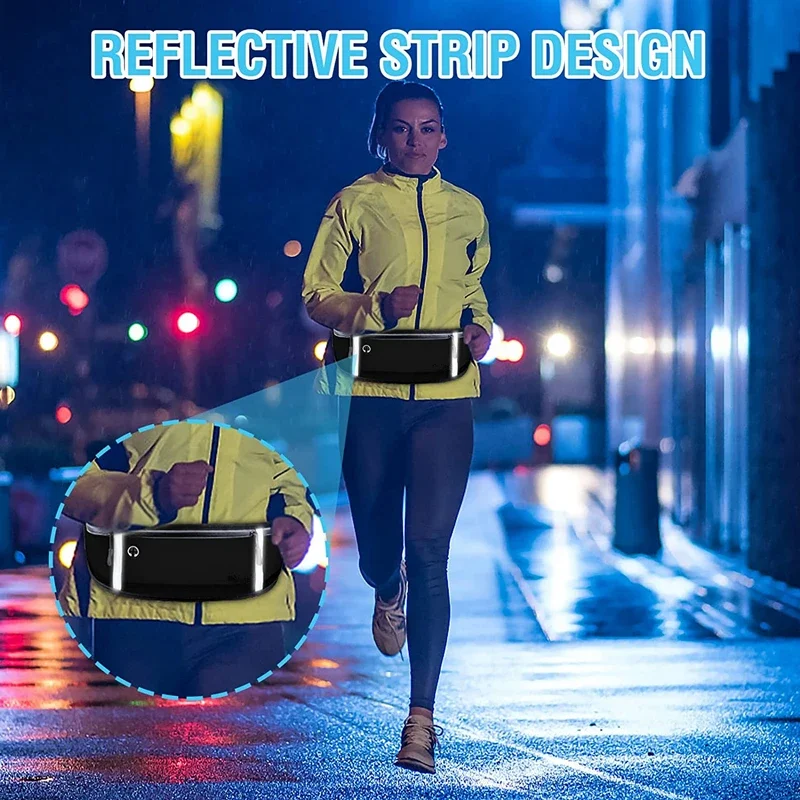 Jooksuvöö kott külgvaates, õhuke ja madala profiiliga disain