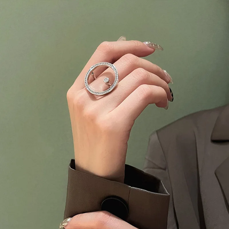Adjustable Open Natural Moonstone Rings For Women Dating Fine Gothic Style Party Jewelry Teens Cool Gift Fit Valentines Day finger rings,fashion rings,fashion ring,crystal rings,stone rings