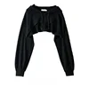 Hoodie Female Hoodie Personality Irregular Crop Ultra Short Style Long Sleeve Top Female Drop Shipping Sweatshirt Y2k Clothes 4