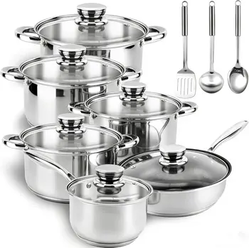 The Stainless Steel Cookware Set — 15-piece induction-ready kitchen collection 1