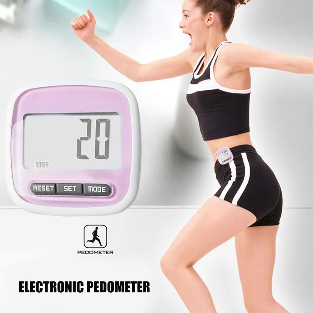 

Mini Digital Step Counter For Walking Running Jogging Training Step Pedometer Mini Portable Lightweight Belt Clip Passomete Z0A6