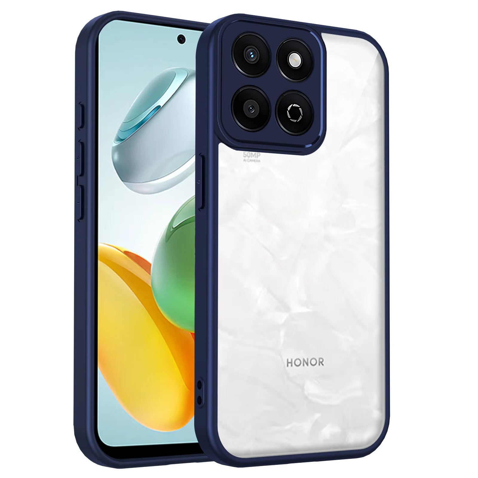 Air Cushion Shockproof Silicone Bumper Clear Matte Back Phone Case