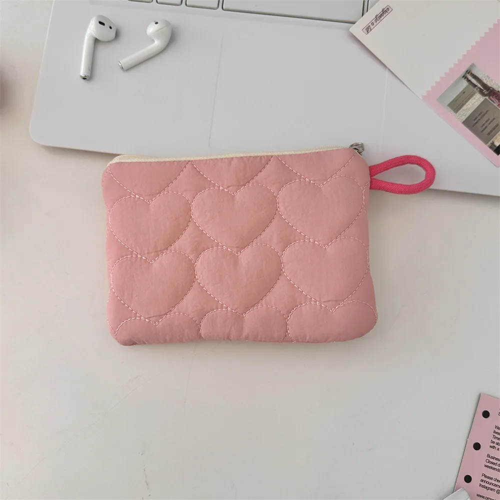 Quilted hygiene Bag Candy colored storage bag Mini portable menstrual pad purse