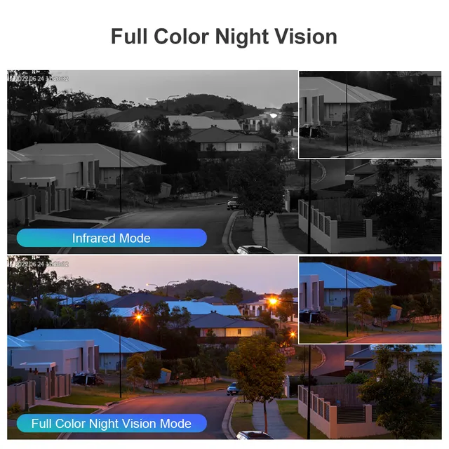 LS VISION Outdoor Wifi Security Camera 8MP 4K 10X Zoom Surveillance IP ...