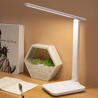 ZK40 Table Lamp Eye Protection Touch Dimming Plug In 180 Degree Flip Folding Stand Design LED Learning Desk Lamp 1