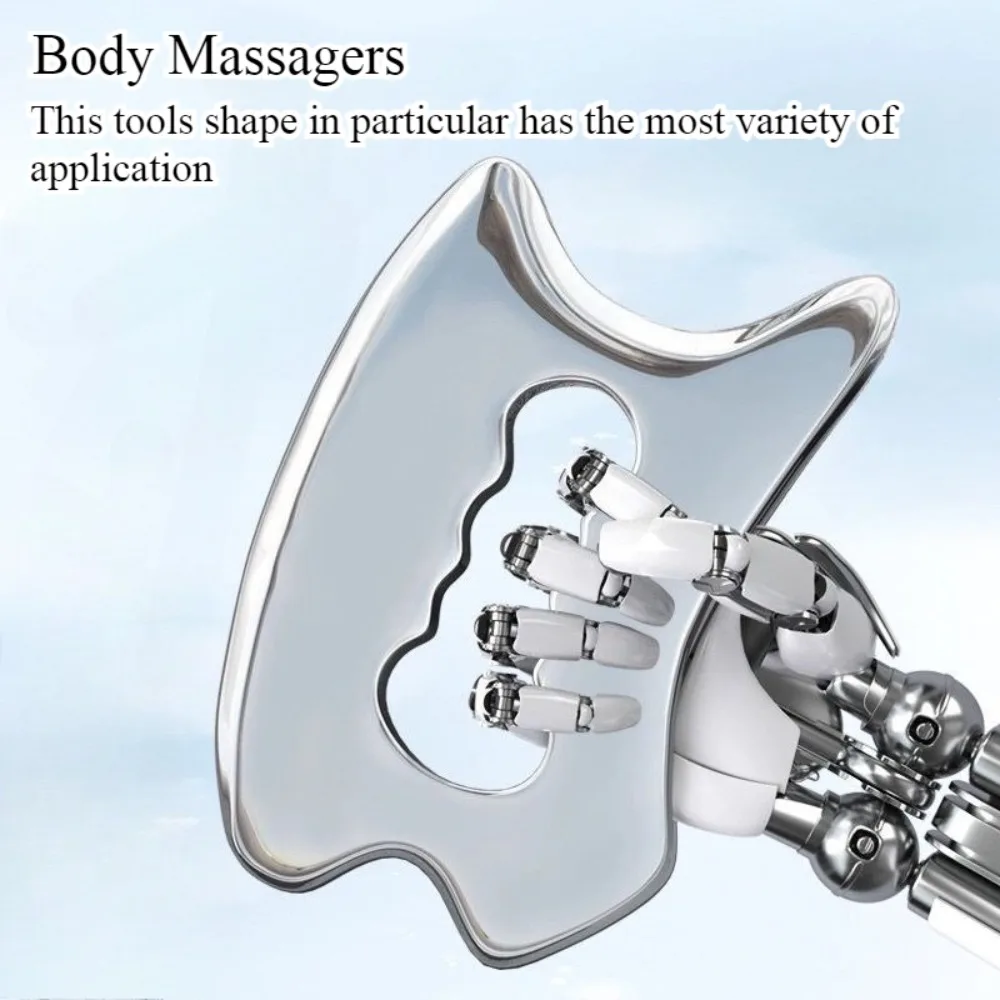 Stainless Steel Massage Scraper Tool Derma Edge Massage ToolsGua Sha Scraping Tool for Physical Therapy Muscle Scraper Tools