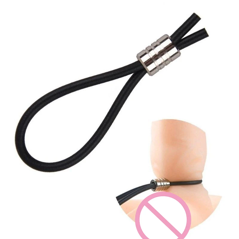 Silicone Lasso Keeper Male Prolong Enhancer Delay Impotence Cocking Ring Sex Product Comfortable And Adjustable Enhancer