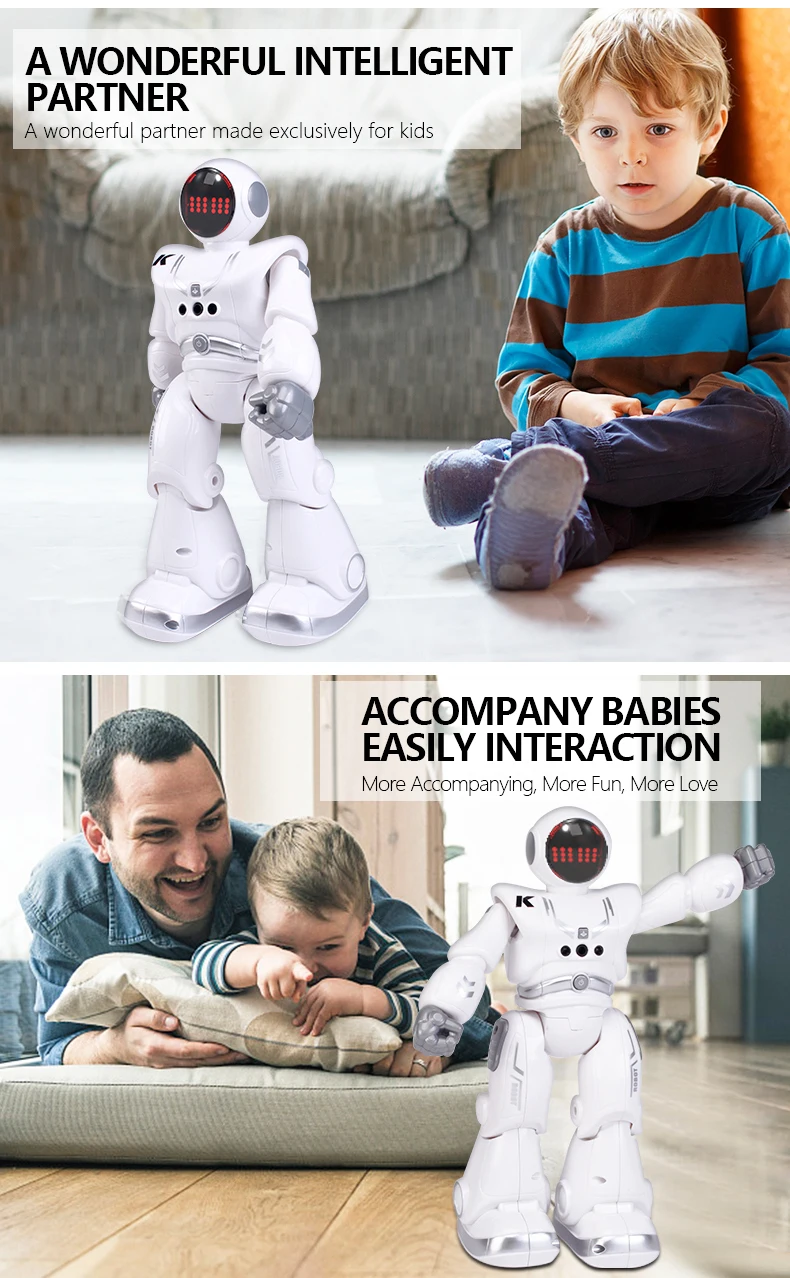 Programming Automatic Presentation Intelligent RC Robot JJRC R18 RC Robot Gesture Sensor Smart Robots Toys For Boys Children 5