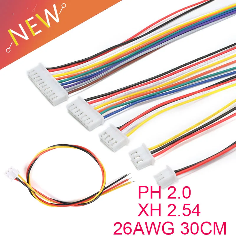 Connecteurs Batterie RC XH 2.54mm Lot 20pcs - 5 à 8 Broches