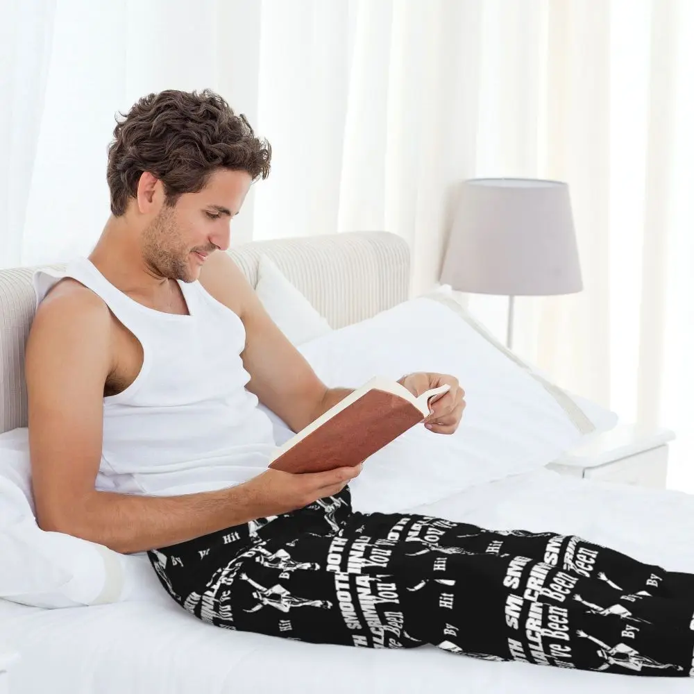 Custom Vintage MJ Smooth Criminal Michael Jackson Men Pajama Pants Lounge Sleep Sleepwear Bottoms with Pockets