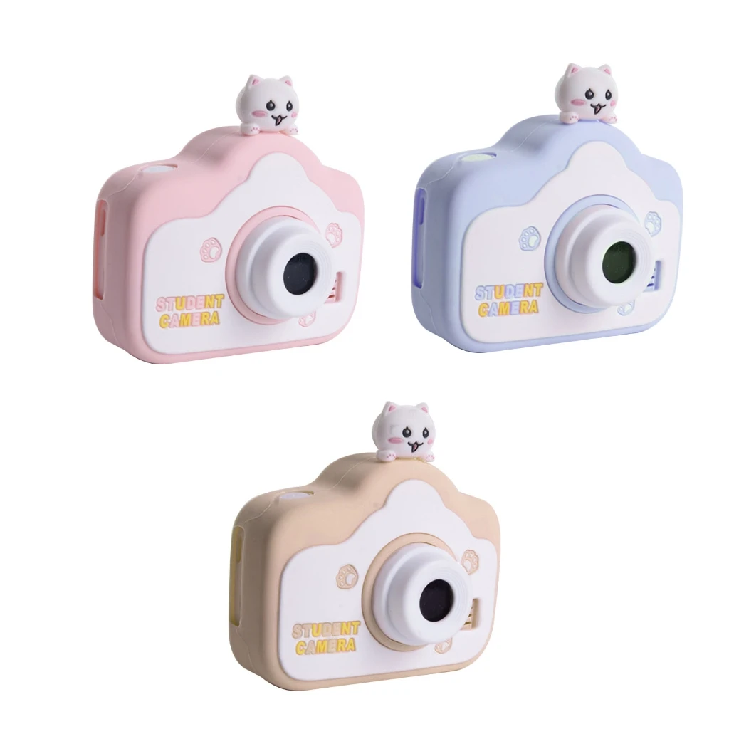 

Kids Digital Camera Upgrade Kids Mini Camera 4000W Pixels Front Rear Lens 1080P With Selfie Frames Games Video Function Dropship