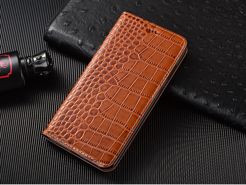 best meizu phone case brand Crocodile Genuine Flip Leather Case For Meizu M3 M3S M5 M6 M15 15 16 16S 16T 16TH 16XS 17 18 Note 8 9 X8 Pro Lite Phone Cover meizu phone case with stones lock