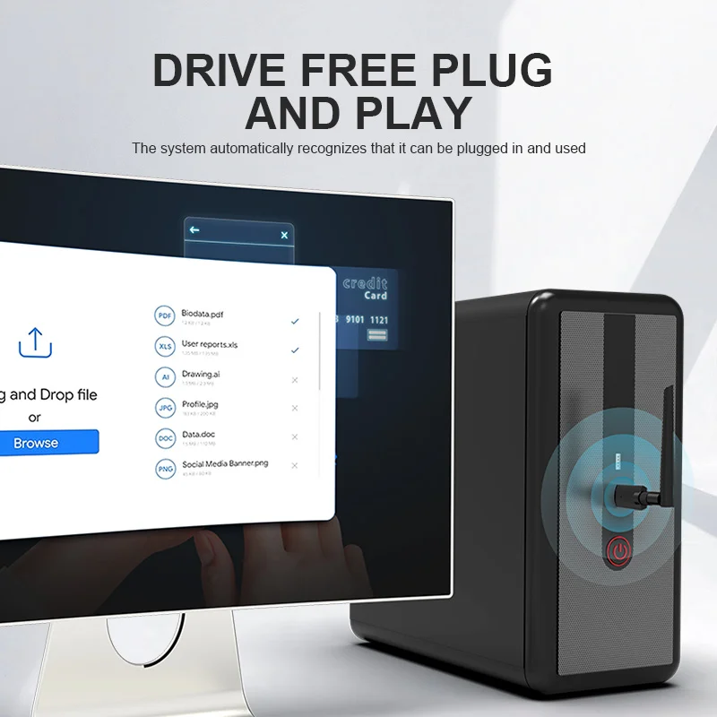 USB 블루투스 5.3 음악 오디오 리시버 송신기 무료 드라이버 동글 어댑터, PC 윈도우 11/10 스피커 마우스 키보드용, 100M