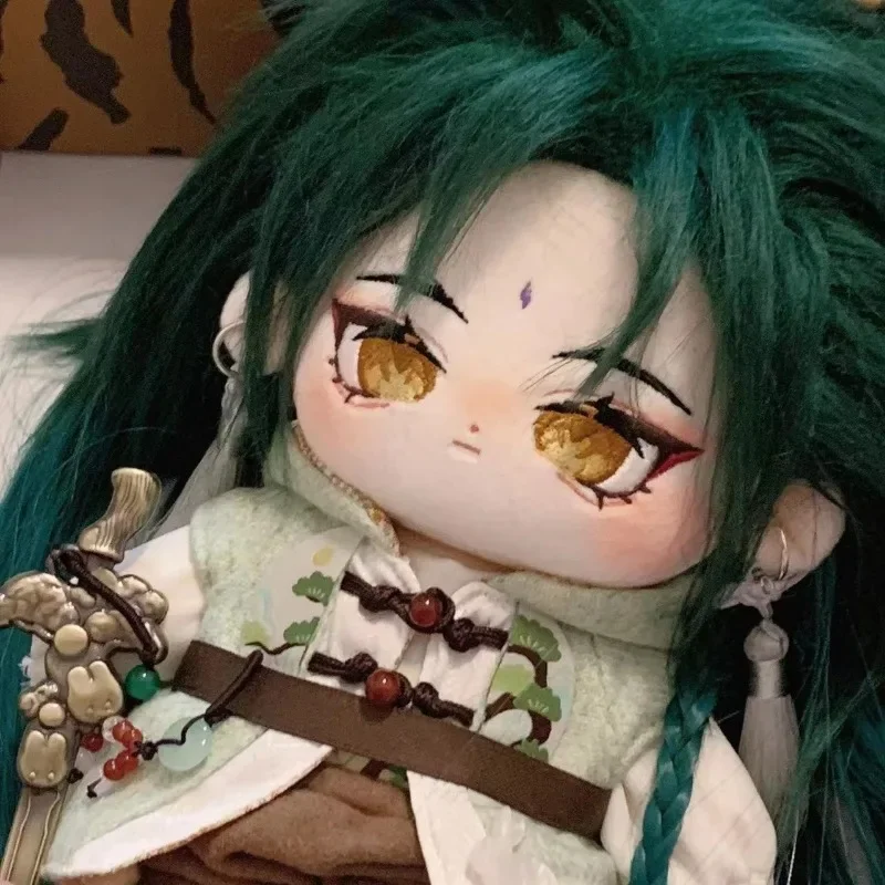 

Game Anime Genshin Impact Xiao Cute 20cm Plushie Doll Body Cosplay Cotton Stuffed Doll Dress Up Plushie Fans Xmas Gift