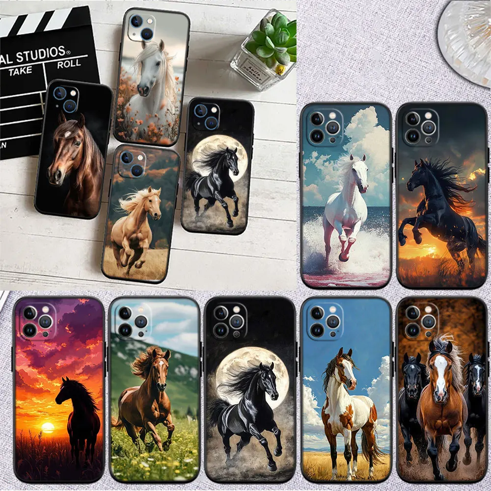 Luxurious Fine Horse Premium Protective Phone Case