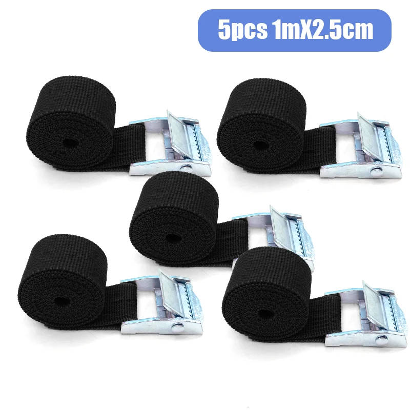 Durable Tie-Down Cargo Straps with Metal Buckle for Secure Luggage Transportation