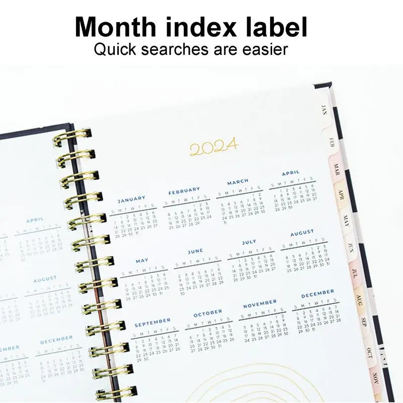 월별 달력 책 시간 관리 플래너, 월별 보기 시간 관리 플래너, 아동용 시간 및 작업 정리