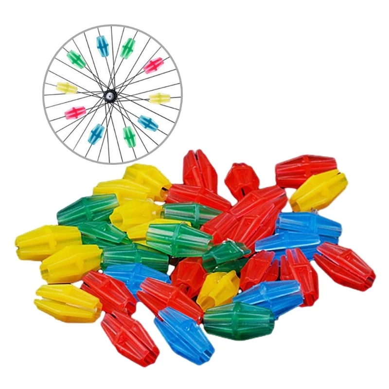 Spokes Decors Bikes Spokes Beads Multicolored Bikes Clip Beads for Kids