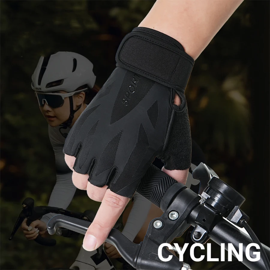 Men Women Cycling Gloves Fingerless Half Finger Summer MTB Bicycle Bike Glove Motorcycle Accessories