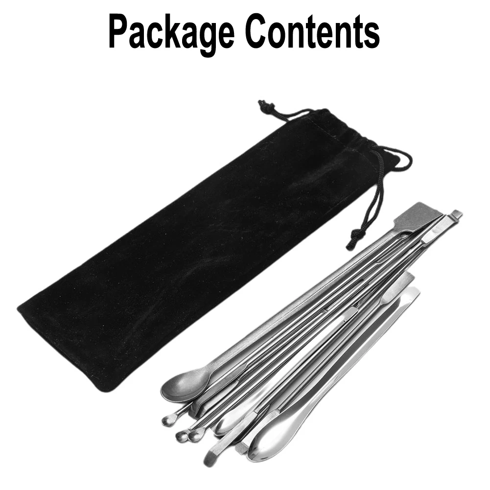 12Pcs Stainless Steels Lab Spoon Spatula Laboratory Sampling Spoon Mixing Spat Sets Working Scraper Laboratory Equipment 10-22cm lab spoon spatula
