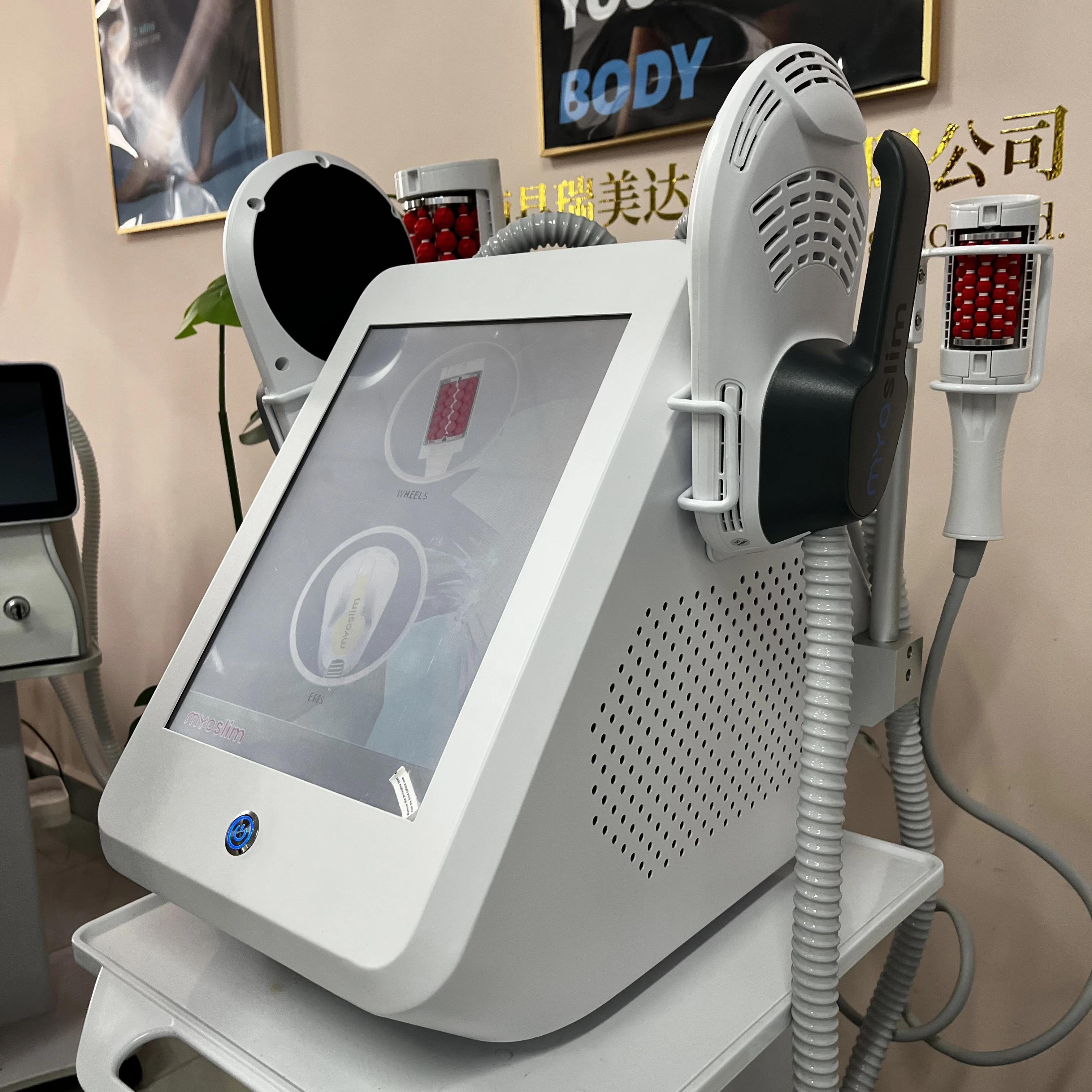 EMS Vacuum Inner Ball Roller 360 Degree Rolling Cellulite Massage Weights Loss Machine Body Muscle Body Slimming Fat Removal - immagine 4