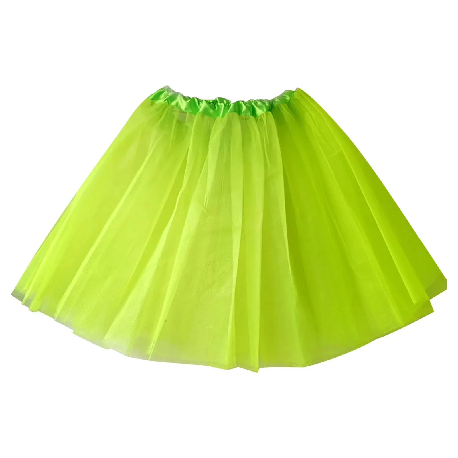 

Women Puffy Skirt Rainbow Tutu-Skirt Petticoat Dancewear Mini-Skirts Muti-Colors Ball-Gown Lolita Summer Elastic Tulle Fairy